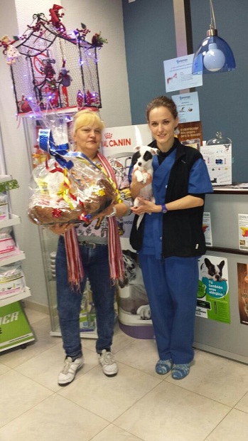 Cesta de Navidad de clinica veterinaria alicante